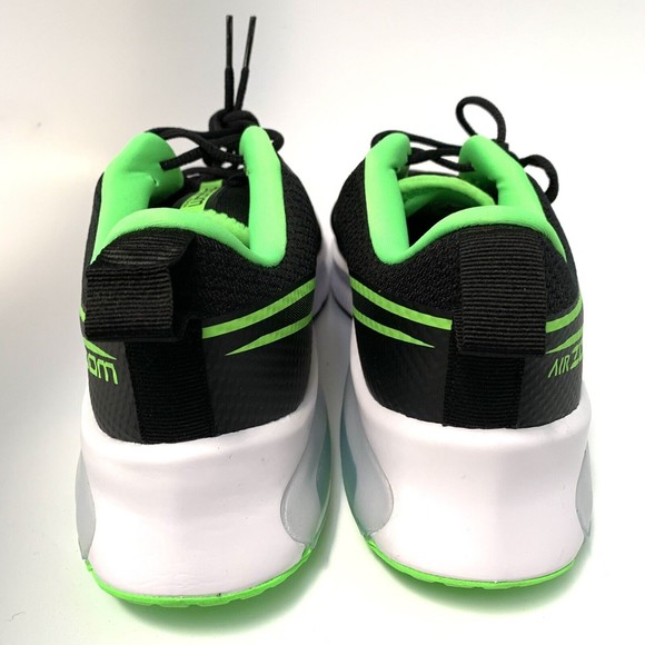 Nike Air Zoom Arcadia Low-Top Running Shoes Black/Green GS CK0715-020 Size 7Y - Picture 4 of 8